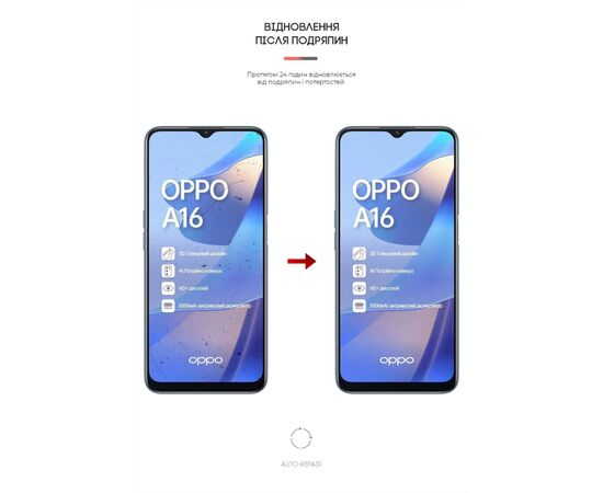 Плівка захисна Armorstandart OPPO A16 (ARM61107), зображення 3 Плівка захисна Armorstandart OPPO A16 (ARM61107), зображення 3