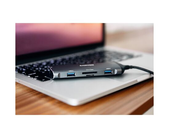 Концентратор Canyon 8-in-1 USB-C (CNS-TDS15), изображение 4 Концентратор Canyon 8-in-1 USB-C (CNS-TDS15), изображение 4