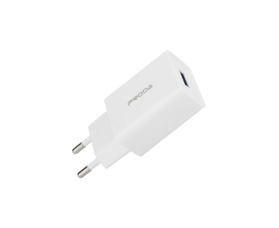 Зарядное устройство Proda USB 2,4A + USB Type-C cable (PD-A43a-WHT), изображение 2 Зарядное устройство Proda USB 2,4A + USB Type-C cable (PD-A43a-WHT), изображение 2