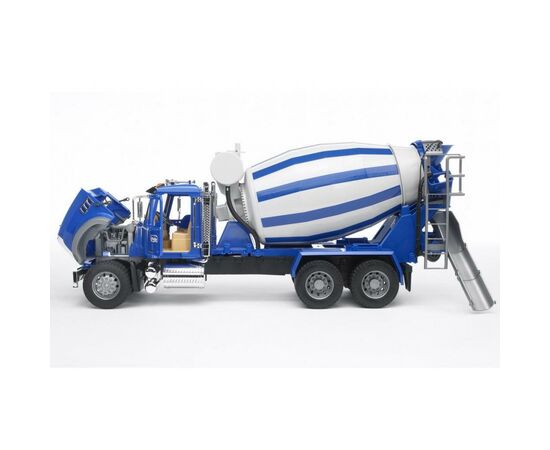 Спецтехніка Bruder бетоновіз Bruder Mack Granite М1:16 Сині (02814), зображення 3 Спецтехніка Bruder бетоновіз Bruder Mack Granite М1:16 Сині (02814), зображення 3