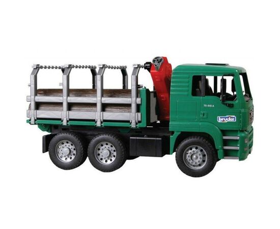 Спецтехника Bruder MAN перевозчик брёвен с краном-погрузчиком 1:16 (02769), изображение 2 Спецтехника Bruder MAN перевозчик брёвен с краном-погрузчиком 1:16 (02769), изображение 2