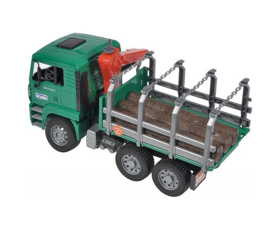 Спецтехника Bruder MAN перевозчик брёвен с краном-погрузчиком 1:16 (02769), изображение 4 Спецтехника Bruder MAN перевозчик брёвен с краном-погрузчиком 1:16 (02769), изображение 4