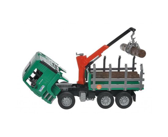 Спецтехника Bruder MAN перевозчик брёвен с краном-погрузчиком 1:16 (02769), изображение 7 Спецтехника Bruder MAN перевозчик брёвен с краном-погрузчиком 1:16 (02769), изображение 7