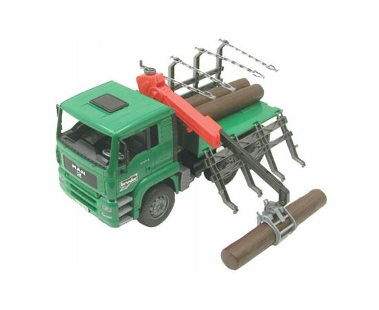 Спецтехника Bruder MAN перевозчик брёвен с краном-погрузчиком 1:16 (02769), изображение 8 Спецтехника Bruder MAN перевозчик брёвен с краном-погрузчиком 1:16 (02769), изображение 8