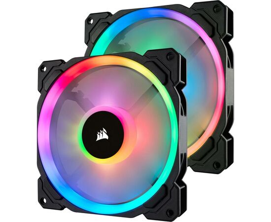 Кулер для корпуса Corsair LL140 RGB Twin Pack (CO-9050074-WW), изображение 2 Кулер для корпуса Corsair LL140 RGB Twin Pack (CO-9050074-WW), изображение 2
