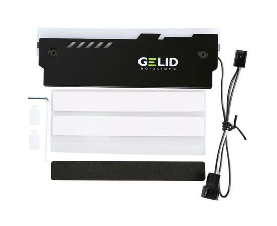 Охолодження для пам'яті Gelid Solutions Lumen RGB RAM Memory Cooling Black (GZ-RGB-01), зображення 2 Охолодження для пам'яті Gelid Solutions Lumen RGB RAM Memory Cooling Black (GZ-RGB-01), зображення 2