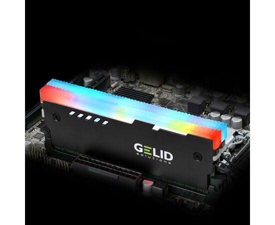 Охолодження для пам'яті Gelid Solutions Lumen RGB RAM Memory Cooling Black (GZ-RGB-01), зображення 6 Охолодження для пам'яті Gelid Solutions Lumen RGB RAM Memory Cooling Black (GZ-RGB-01), зображення 6