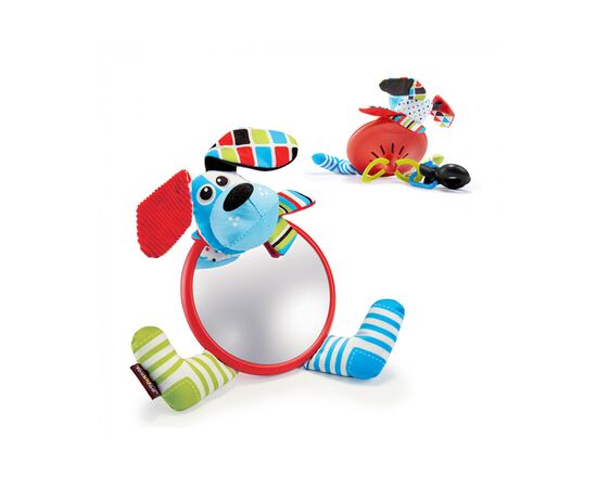 Игрушка на коляску Yookidoo Мое первое зеркальце Собачка (90567), изображение 3 Игрушка на коляску Yookidoo Мое первое зеркальце Собачка (90567), изображение 3