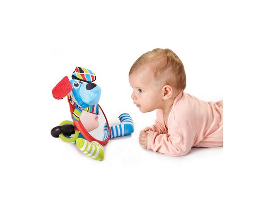 Игрушка на коляску Yookidoo Мое первое зеркальце Собачка (90567), изображение 4 Игрушка на коляску Yookidoo Мое первое зеркальце Собачка (90567), изображение 4