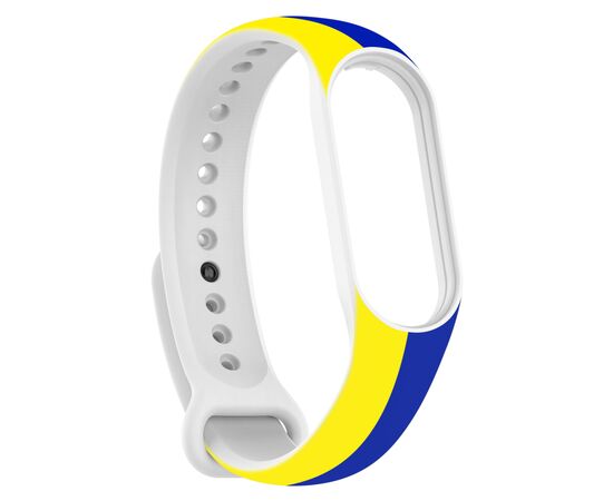 Ремешок для фитнес браслета Armorstandart для Xiaomi Mi Band 7/6/5 New Style Blue - Yellow (ARM61907)