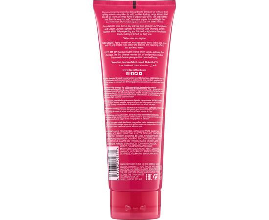 Шампунь Lee Stafford Hair Apology Інтенсивний безсульфатний 250 мл (5060282702707), зображення 2 Шампунь Lee Stafford Hair Apology Інтенсивний безсульфатний 250 мл (5060282702707), зображення 2