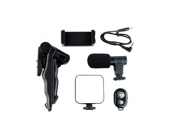 Набор блогера XoKo BS-050, tripod with lamp and holder, remote control, microph (XK-BS-050), изображение 4 Набор блогера XoKo BS-050, tripod with lamp and holder, remote control, microph (XK-BS-050), изображение 4