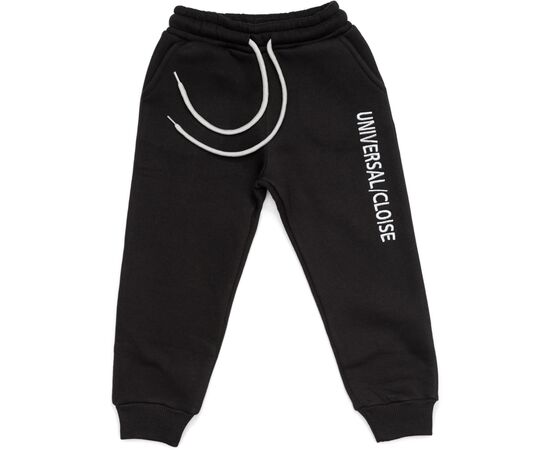 Штани дитячі Cloise спортивні на флісі (CL0155004-128B-black)