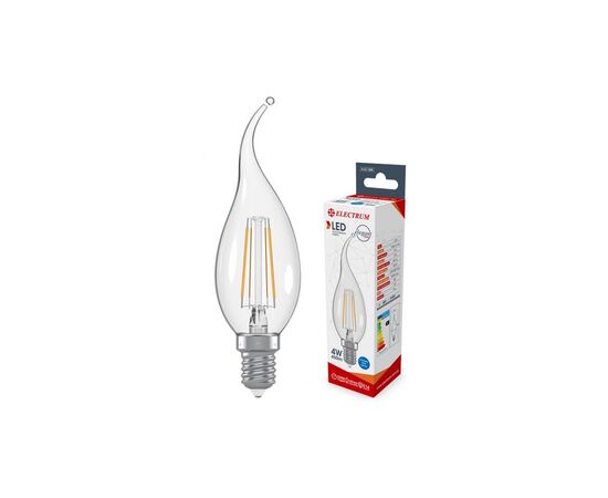 Лампочка Electrum C37 4W GL LC- 4F Е14 4000K (A-LC-1367)