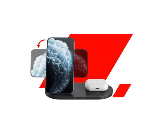 Зарядное устройство Canyon 2in1 Wireless 10W/7.5W/5W Type-C 1.2 m (CNS-WCS202B), изображение 5 Зарядное устройство Canyon 2in1 Wireless 10W/7.5W/5W Type-C 1.2 m (CNS-WCS202B), изображение 5
