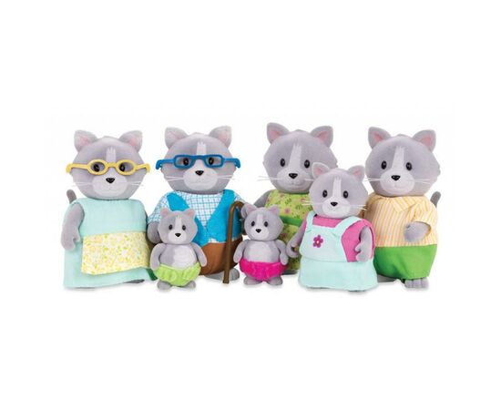 Фигурка Li'l Woodzeez Большая Семья Котиков 7од. (WZ6530Z)