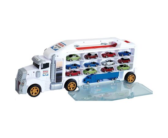 Игровой набор Bosch Грузовик для сбора автомобилей Car Service (2837), изображение 2 Игровой набор Bosch Грузовик для сбора автомобилей Car Service (2837), изображение 2