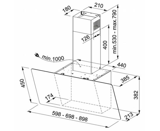 Вытяжка кухонная Franke FPJ 925 V WH/SS (330.0528.020) (FPJ925VWH/SS(330.0528.020)), изображение 2 Вытяжка кухонная Franke FPJ 925 V WH/SS (330.0528.020) (FPJ925VWH/SS(330.0528.020)), изображение 2
