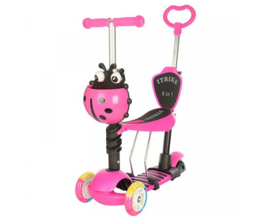 Самокат iTrike Maxi 5 в 1 Розовый (JR 3-026-C pink)