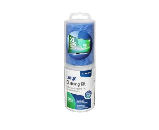 Спрей для очищення ColorWay Cleaning Kit for OLED/LED/LCD/TFT, 300ml, microfibre XL (CW-5230_OEM)