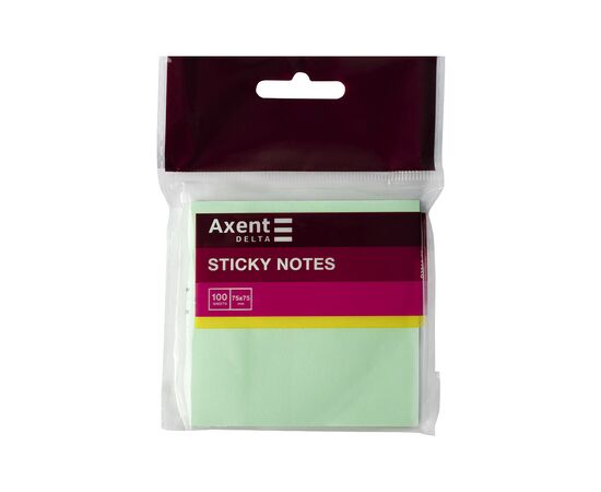 Бумага для заметок Axent 75x75мм, 100 листов зеленый (D3314-02), изображение 2 Бумага для заметок Axent 75x75мм, 100 листов зеленый (D3314-02), изображение 2