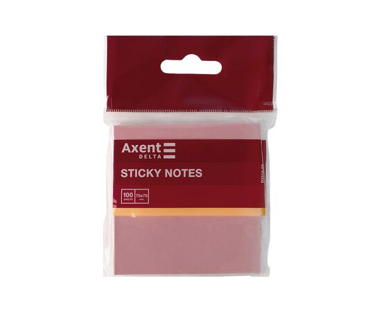 Бумага для заметок Axent 75x75мм, 100 листов розовый (D3314-03), изображение 2