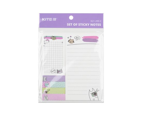 Бумага для заметок Kite набор Cats (K21-299-2), изображение 2
