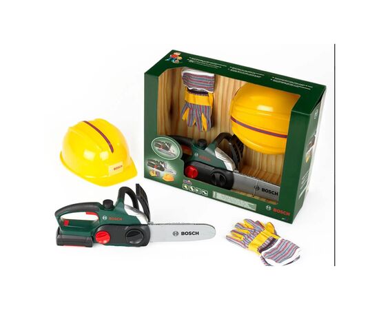 Игровой набор Bosch Набор мастера: Цепная пила, шлем, перчатки (8456)