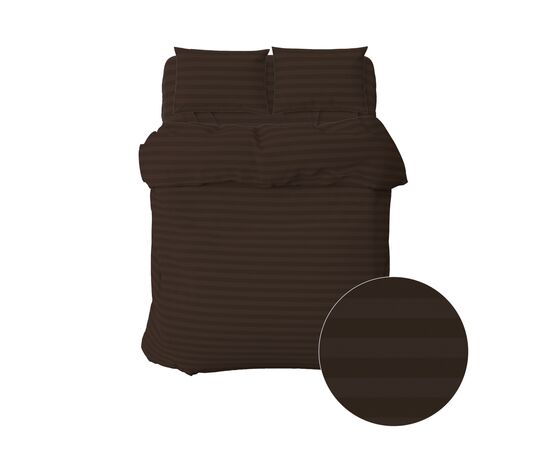 Постільна білизна Home Line Комбі коричневий сатин, Євро (169297), зображення 2 Постільна білизна Home Line Комбі коричневий сатин, Євро (169297), зображення 2