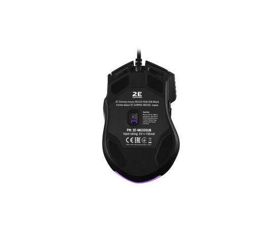 Мышка 2E Gaming MG335 RGB USB Black (2E-MG335UB), изображение 3 Мышка 2E Gaming MG335 RGB USB Black (2E-MG335UB), изображение 3