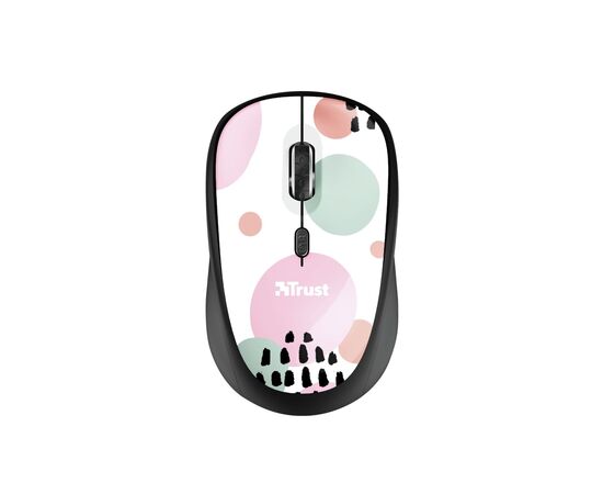 Мышка Trust YVI Wireless Pink Circles (24441), изображение 6 Мышка Trust YVI Wireless Pink Circles (24441), изображение 6