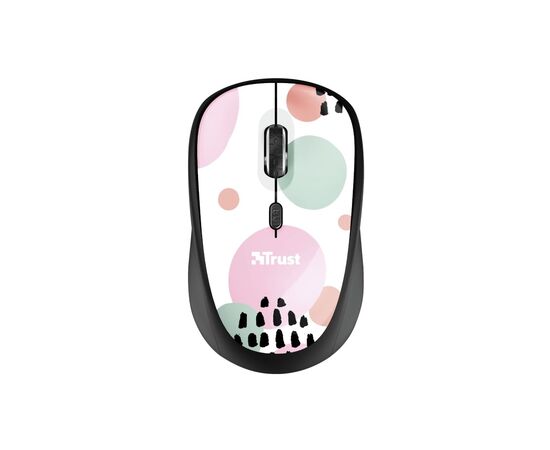 Мышка Trust YVI Wireless Pink Circles (24441)