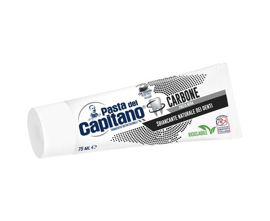 Зубная паста Pasta del Capitano Carbone с активированным углем 75 мл (8002140032219), изображение 2 Зубная паста Pasta del Capitano Carbone с активированным углем 75 мл (8002140032219), изображение 2