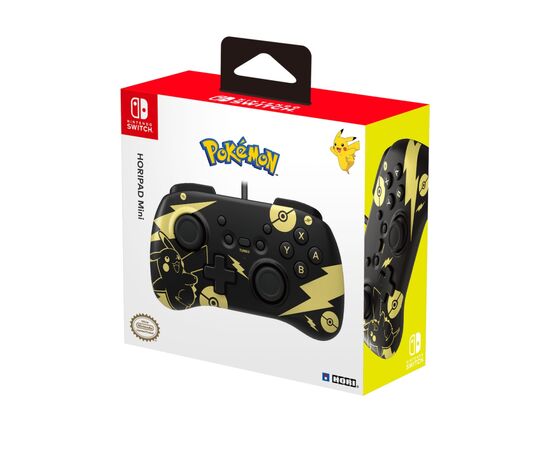 Геймпад Hori Horipad Mini (Pikachu) для Nintendo Switch Black/Gold (873124009118), изображение 5 Геймпад Hori Horipad Mini (Pikachu) для Nintendo Switch Black/Gold (873124009118), изображение 5
