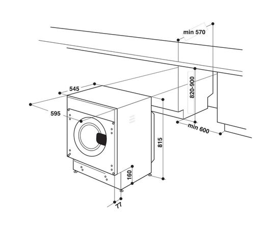 Стиральная машина Whirlpool BIWMWG71484E, изображение 10 Стиральная машина Whirlpool BIWMWG71484E, изображение 10