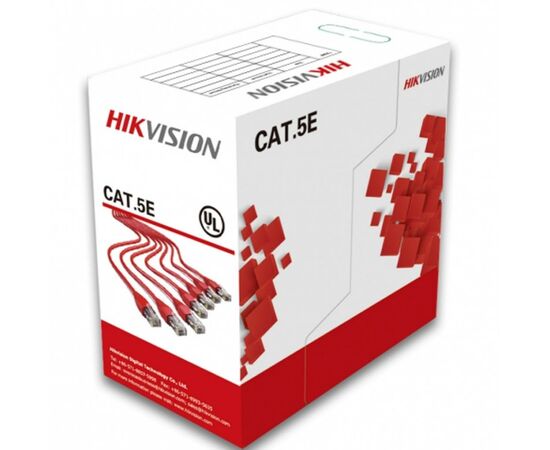 Кабель сетевой Hikvision UTP 305м cat.5e, CU, 4*2*0,5мм (DS-1LN5E-S)
