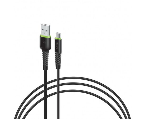 Дата кабель USB 2.0 AM to Micro 5P 3.0m CBFLEXM3 black Intaleo (1283126487491)