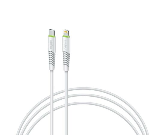 Дата кабель USB Type-C to Lightning 18W 1,2m CBFLEXTL1 white Intaleo (1283126504099)
