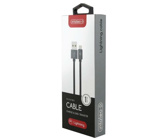 Дата кабель USB 2.0 AM to Lightning 1.0m CBGNYL1 grey Intaleo (1283126477652), зображення 2 Дата кабель USB 2.0 AM to Lightning 1.0m CBGNYL1 grey Intaleo (1283126477652), зображення 2