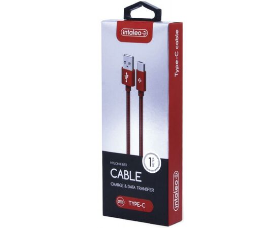 Дата кабель USB 2.0 AM to Type-C 1.0m CBGPLT1 red Intaleo (1283126477690), изображение 2 Дата кабель USB 2.0 AM to Type-C 1.0m CBGPLT1 red Intaleo (1283126477690), изображение 2