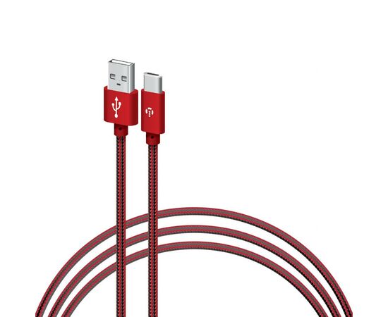 Дата кабель USB 2.0 AM to Type-C 1.0m CBGPLT1 red Intaleo (1283126477690)