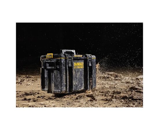 Ящик для инструментов DeWALT TOUGHSYSTEM 2.0 555х375х415 мм, увеличенной вместительности (DWST83342-1), изображение 3 Ящик для инструментов DeWALT TOUGHSYSTEM 2.0 555х375х415 мм, увеличенной вместительности (DWST83342-1), изображение 3