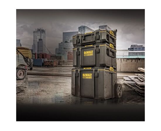 Ящик для инструментов DeWALT TOUGHSYSTEM 2.0 555х375х415 мм, увеличенной вместительности (DWST83342-1), изображение 5 Ящик для инструментов DeWALT TOUGHSYSTEM 2.0 555х375х415 мм, увеличенной вместительности (DWST83342-1), изображение 5