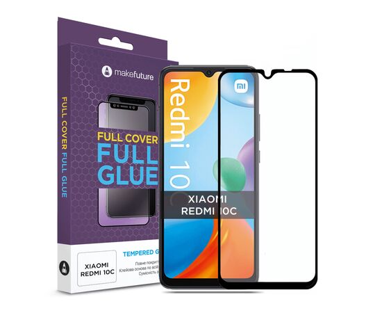 Стекло защитное MakeFuture Xiaomi Redmi 10C (MGF-XR10C)