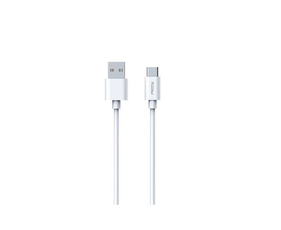 Дата кабель USB 2.0 AM to Type-C 2.4A white Proda (PD-B72a-WHT)