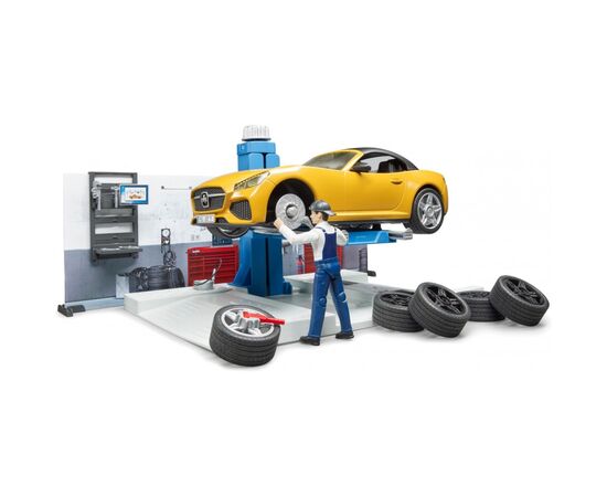 Игровой набор Bruder Автомастерская (62110), изображение 2 Игровой набор Bruder Автомастерская (62110), изображение 2