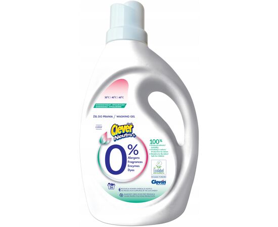 Гель для стирки Clever Neutro + Color 1.56 л (5900308779804)