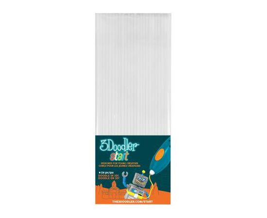 Стержень для 3D-ручки 3Doodler Start белые 24 шт (3DS-ECO01-WHITE-24)