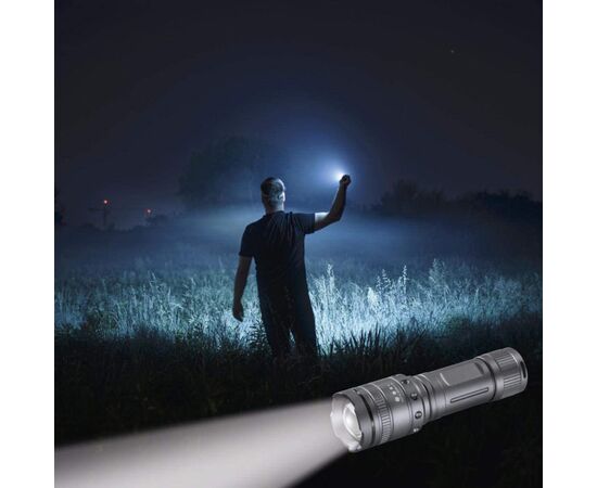 Фонарь Hama Ultra Pro LED Torch L1000 Black (00185801), изображение 4 Фонарь Hama Ultra Pro LED Torch L1000 Black (00185801), изображение 4