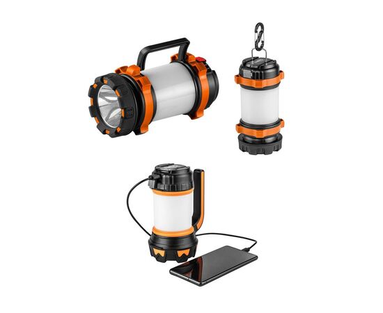 Ліхтар Neo Tools 800 люмен 3в1, power bank, лампа, 10Вт, 1200 мАг (99-031), зображення 3 Ліхтар Neo Tools 800 люмен 3в1, power bank, лампа, 10Вт, 1200 мАг (99-031), зображення 3